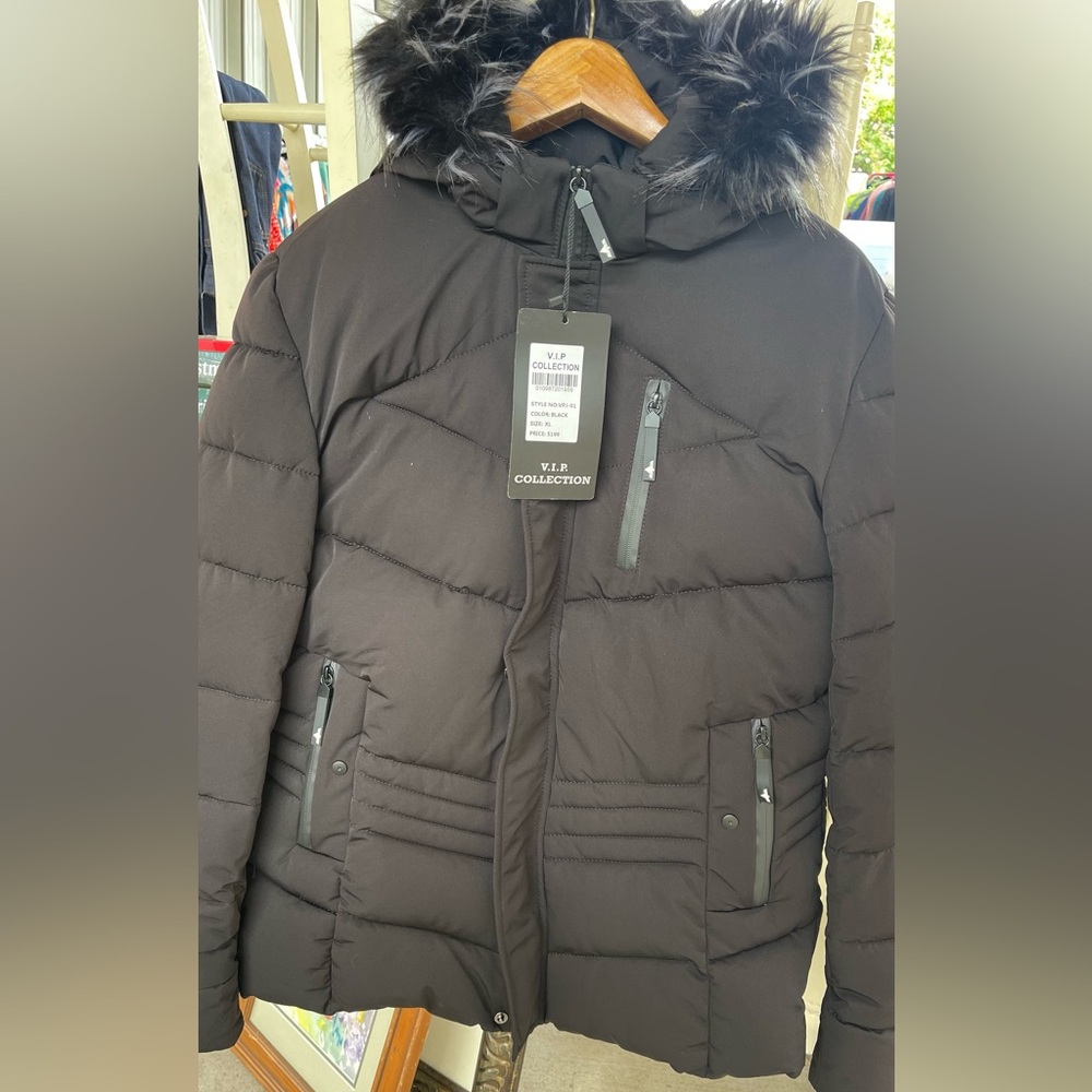Men’s VIP Collection Winter Jacket with Fur Hood